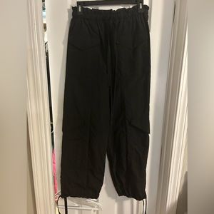 Black cargo cinch pants! Size M. Boutique brand